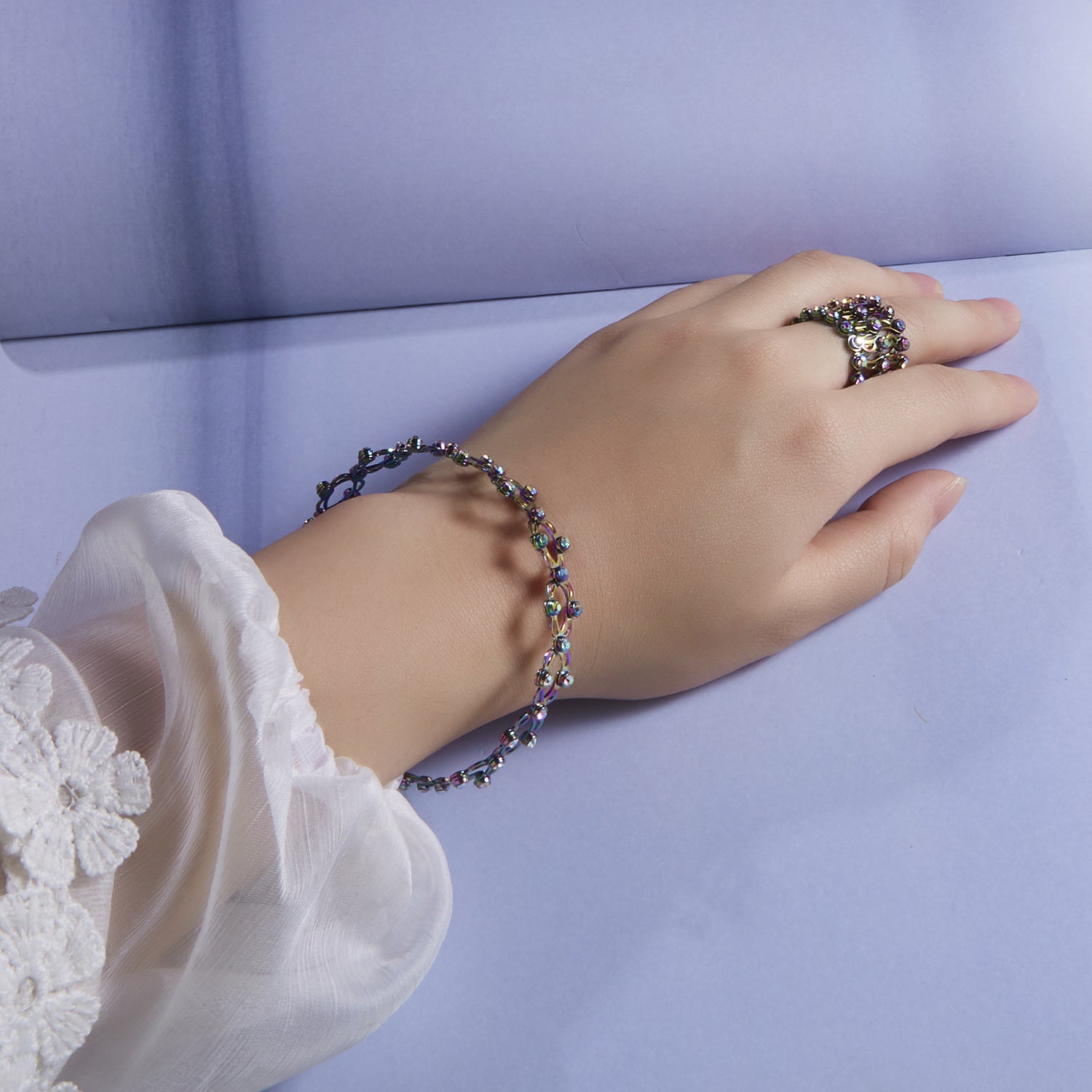 Ring A Two Wear New Creative Magic Telescopic Ring Deformable Copper Bracelet